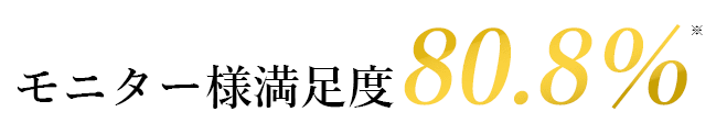 モニター様満足度95.5％